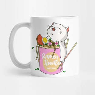 Cat Ramen Noodles Mug